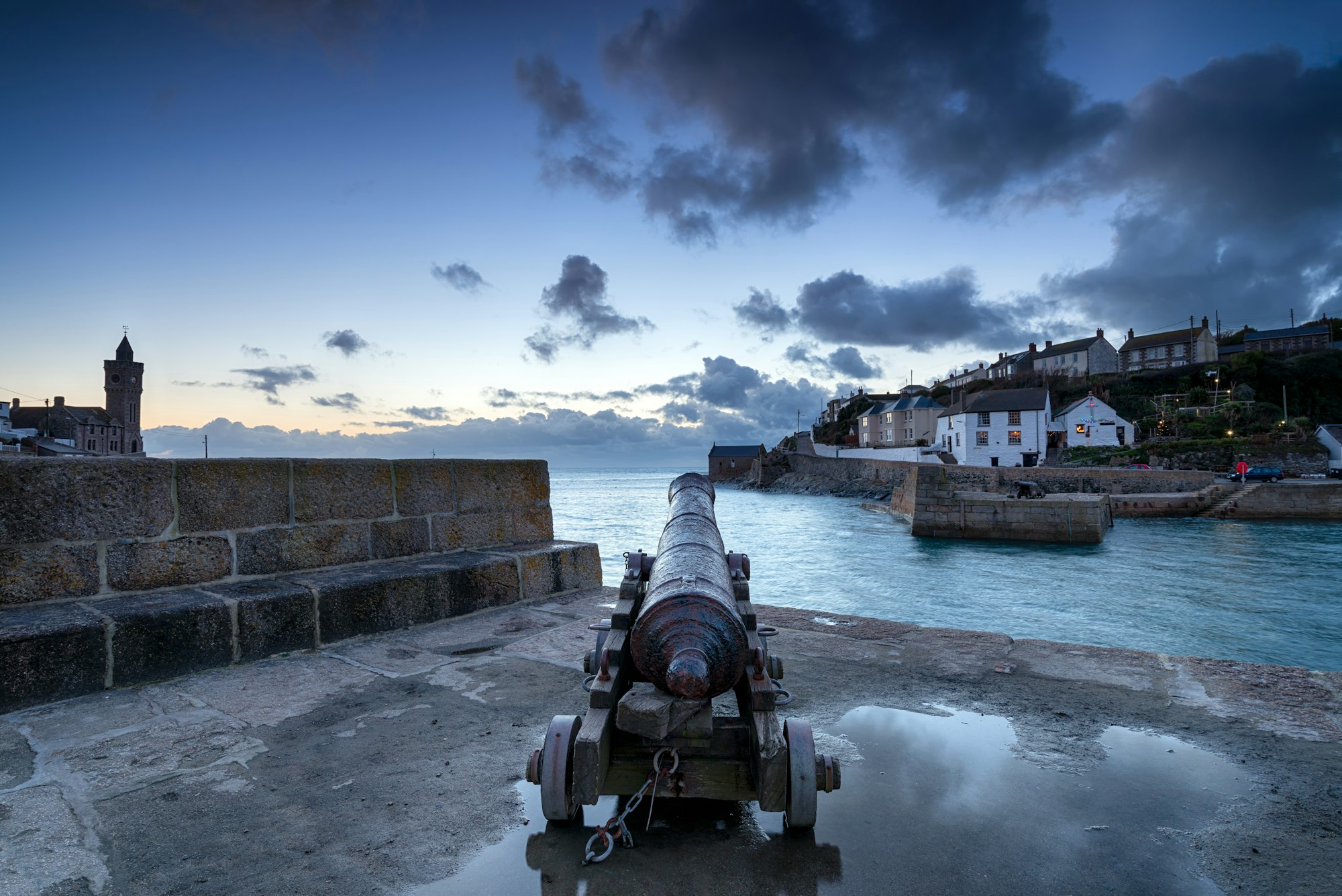 Porthleven Harbour in Cornwall